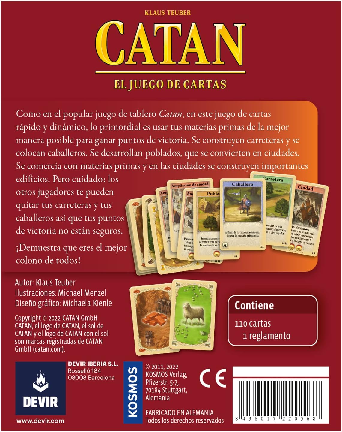 Catan Juego de Cartas