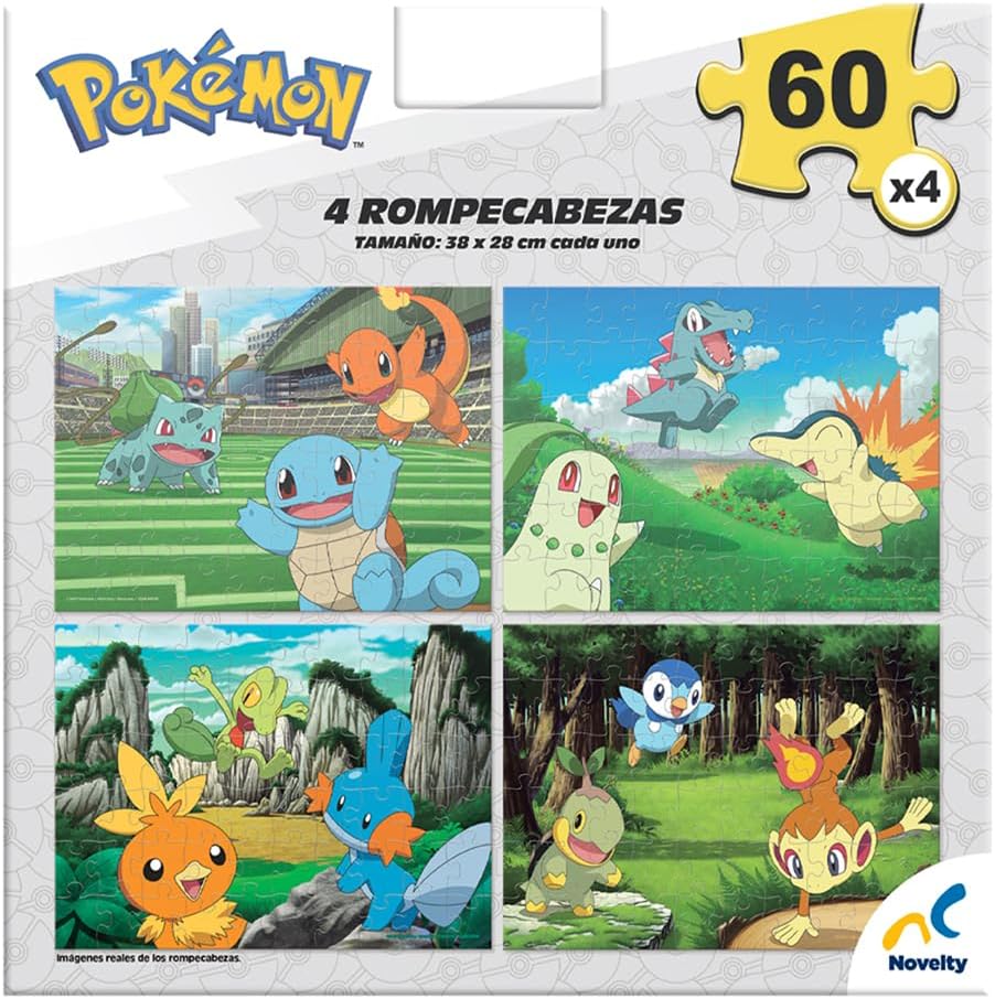 Pokémon Rompecabezas 4 en 1