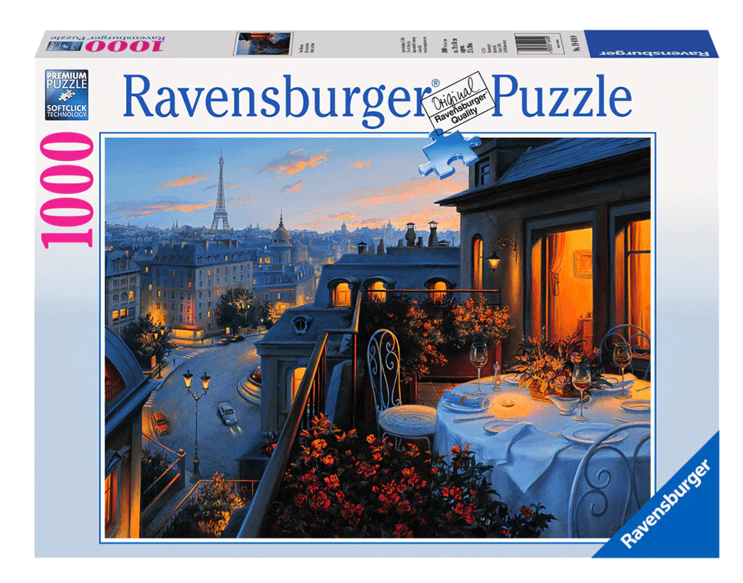 Balcón Vista París: Rompecabezas 1000 Piezas Ravensburger